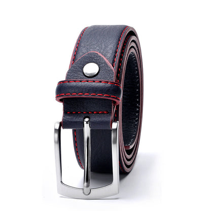 Men's Pin Buckle Leather Leisure Belt - Sophisticated Comfort