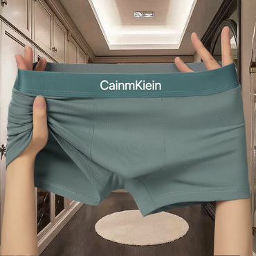 Enfärgade herrunderkläder bekväma mjuka boxershorts