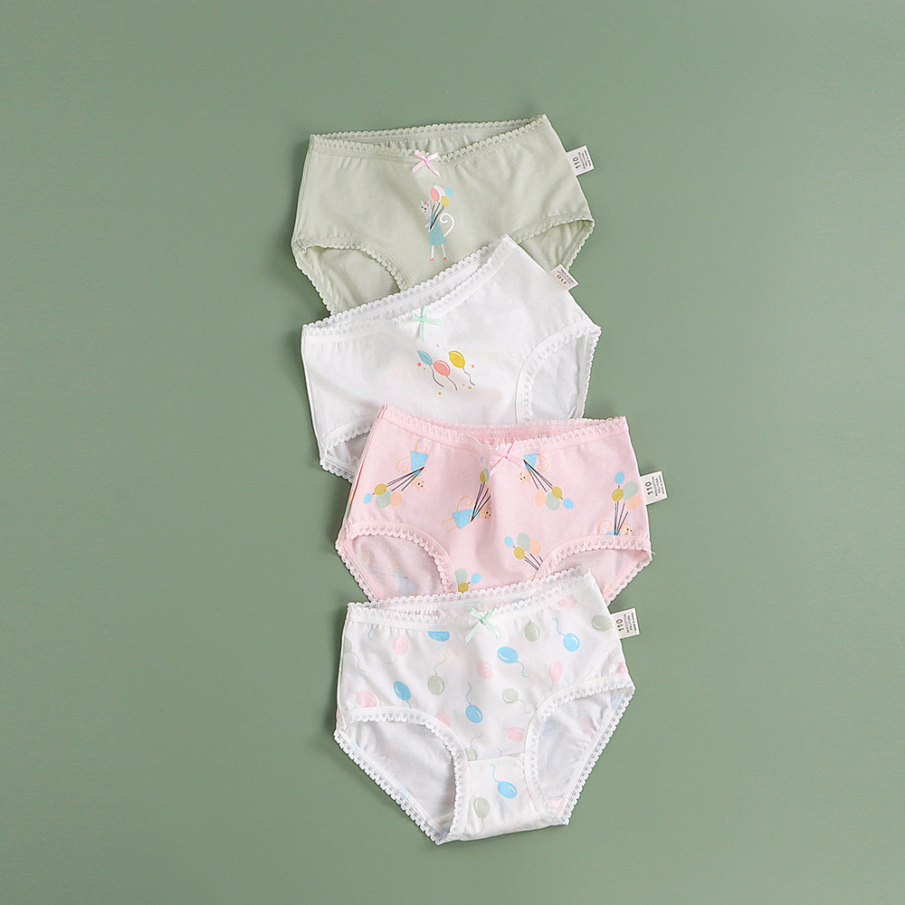 Girls' Underwear Children's Briefs Pure Cotton