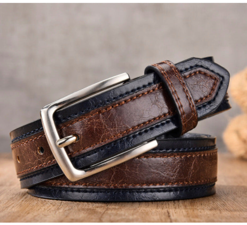 Men's Color Matching Casual Belt - Coordinated Style
