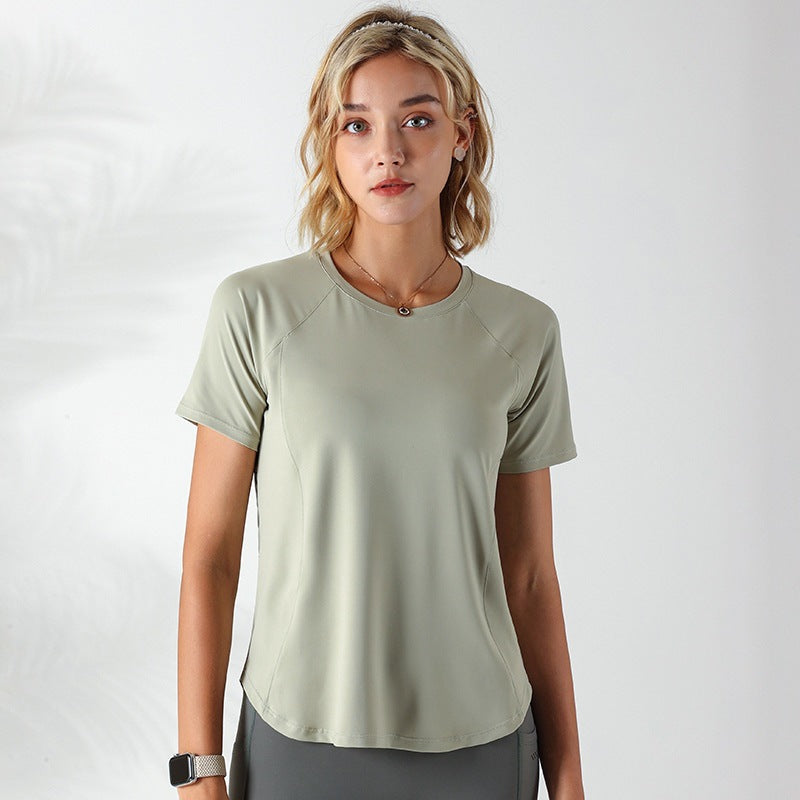 C it all Quick-Dry Mesh Stitching Workout Top