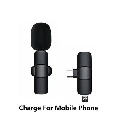 Microphone Lavalier sans fil, Mini micro Portable pour enregistrement Audio et vidéo, pour téléphone Android, longue durée de vie de la batterie, diffusion en direct, jeu