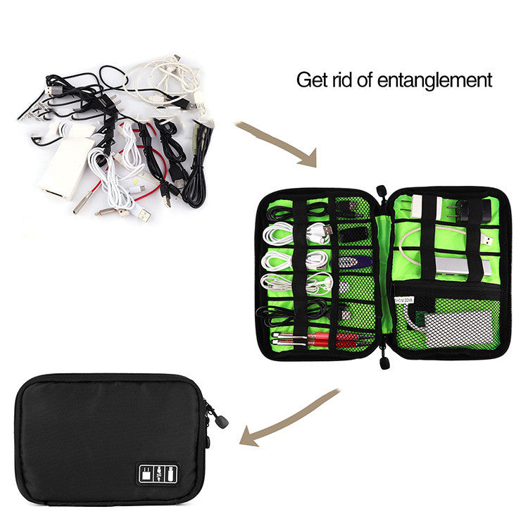 Data Cable Mobile Phone Accessories Storage Bag Earphone Charger Travel Organizer Bag