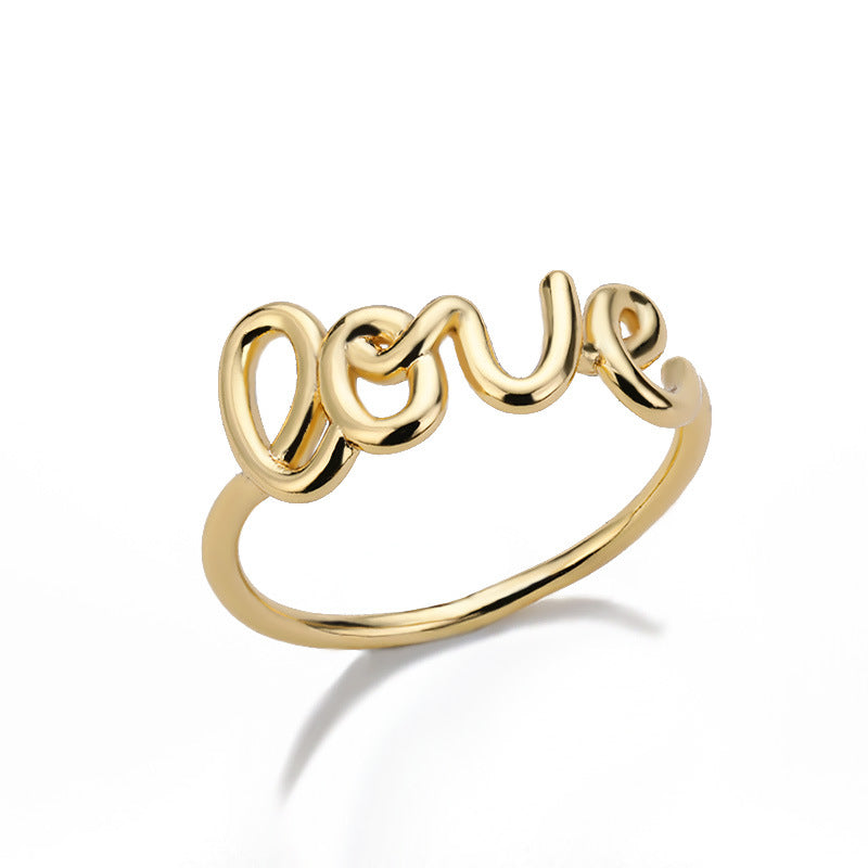 Petite bague d'amour hommes et femmes bagues de couple