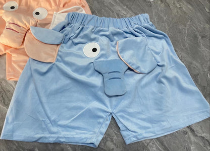 Lovable Elephant Casual Shorts Summer At Home Men And Women Breathable Funny Comfortable Couple New Pattern Short Pants