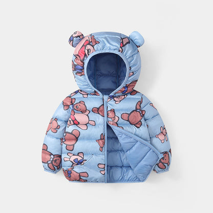 Foreign Trade Children's Down And Wadded Jacket Lightweight Boys And Girls Winter Cotton-padded Jacket Baby Autumn And Winter Clothes Cotton Clothes