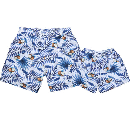 Nouveau Style Parent enfant maillots de bain séchage rapide pantalons de plage