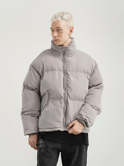 Men Stand-up Collar Bread Padded Jacket