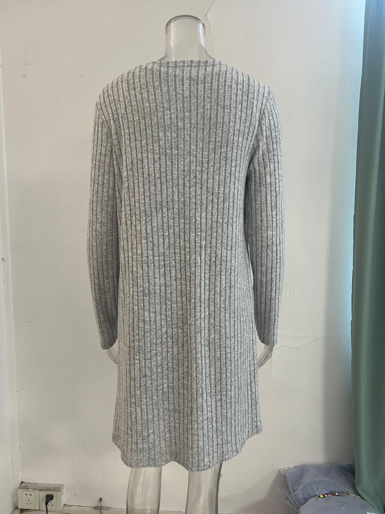 Tailored Solid Color Pit Stripe Vest Skirt For Women's Clothing