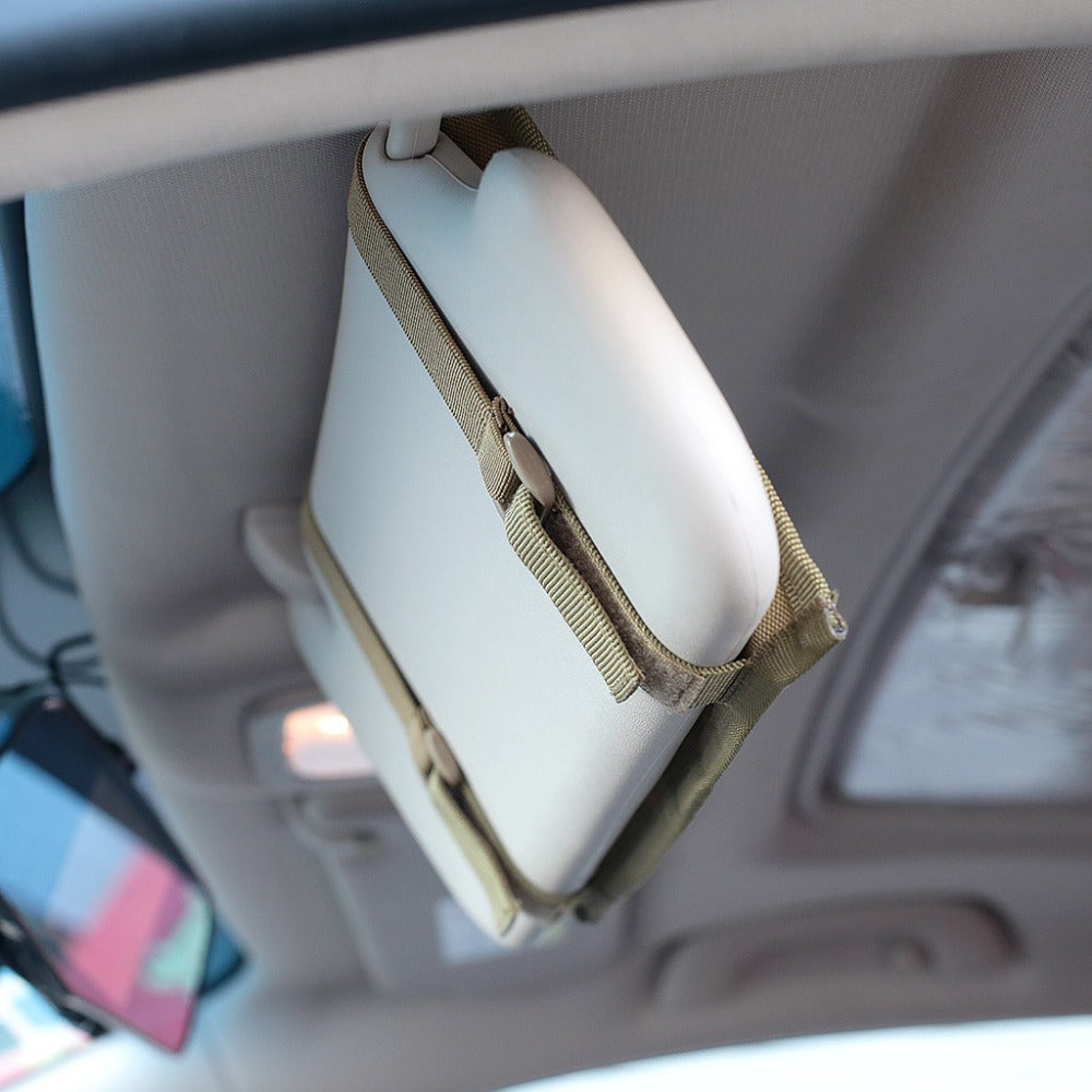 Car Sunshade Tactical Storage Bag Visir Panel Hållare Bil Biltillbehör