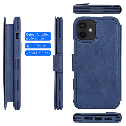 Magnetisk telefonfodral Flip Card Telefonhölster