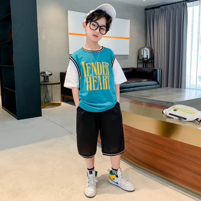 Boys' Summer Short-Sleeved Suit