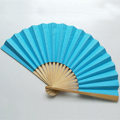 Holiday Relaxation: Customizable Color Plain Paper Fans