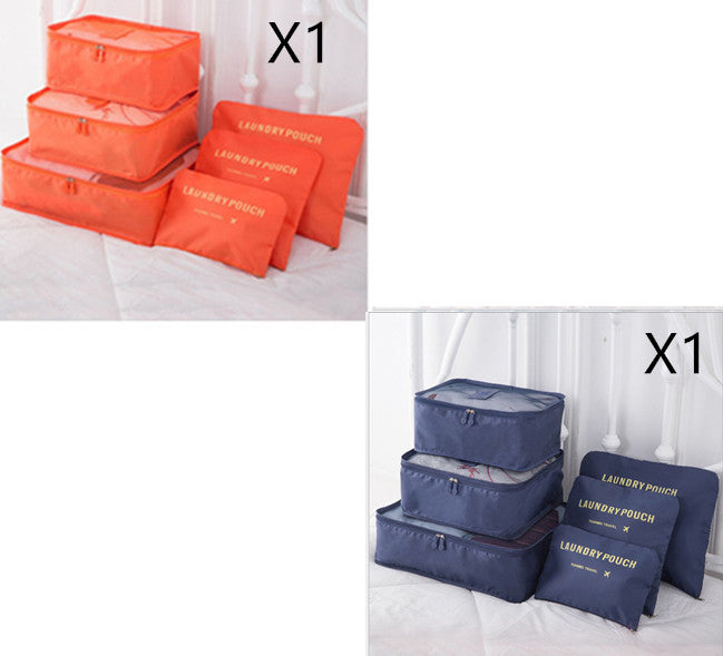 6 PCS Travel Storage Bag Set for Clothes Tidy Organizer