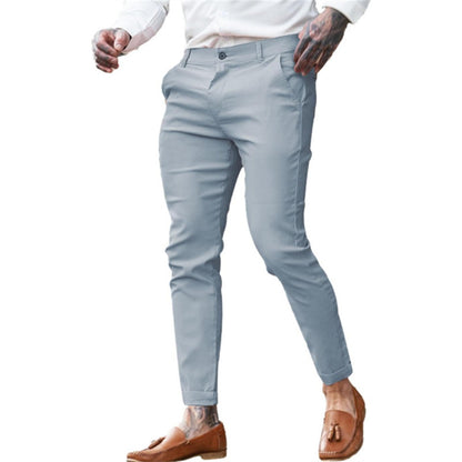 Men's Twill Cotton Stretch Fashion Slim Pencil