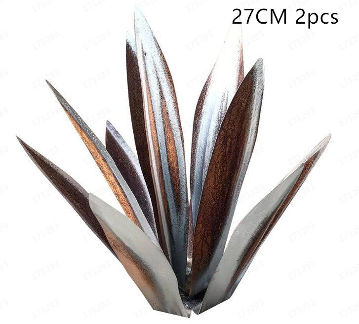 DIY Metal Art 9 Leaves Tequila Rustic Sculpture Rust Garden Yard Art Statues Craft Home Decor Signs Decoration