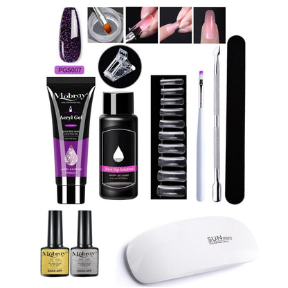 7-delad Nail Art Crystal Extender Set