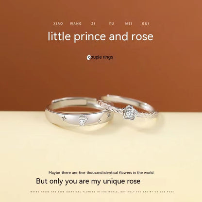 Lille prinsen och rosen parring herr och kvinnor värdshus specialintresse design mode parringar