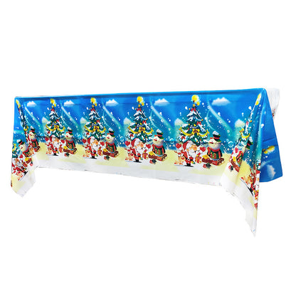 Christmas Party Cartoon Pattern Tablecloth