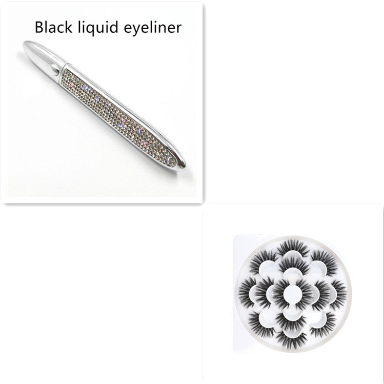 Diamant-stoppad magisk limfri Eyeliner