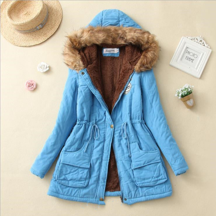 Veste d'hiver à capuche pour femmes, manteaux chauds à la mode pour dames, hauts