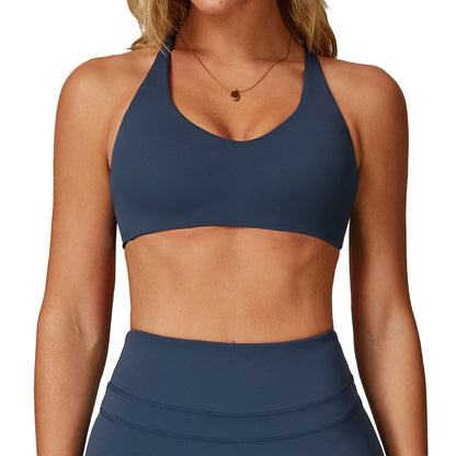 Brushed Tight Back Yoga Bra For Women Workout Exercise Underwear