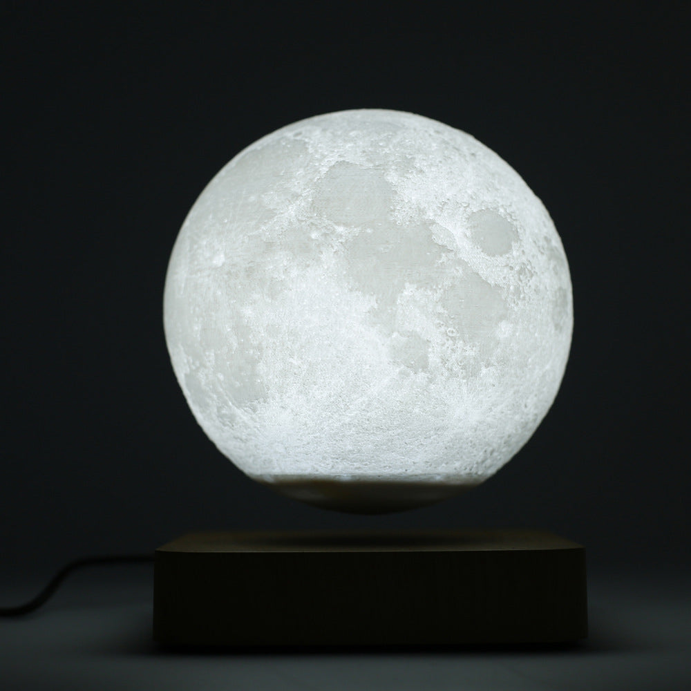 Skräddarsydd Kreativ 3D magnetisk Levitation Moon Light Night Light Roterande led Moon flytande lampa