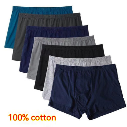 Boxershorts för män med mid midja i medelålders och äldre bomullsshorts