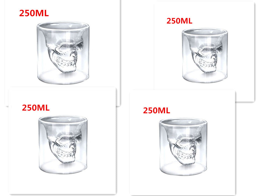 Kreativ kristall skall mugg - glas dubbel - glas skall - glas - glas - skall - skall - glas