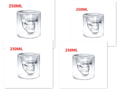 Kreativ kristall skall mugg - glas dubbel - glas skall - glas - glas - skall - skall - glas