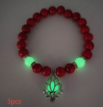 Energi Luminous Lotus Strand Pärla armbindel