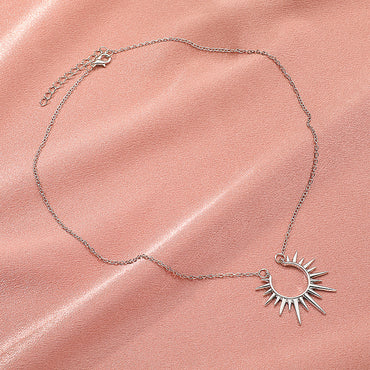 Sunflower Necklace Retro  Clavicle Chain Fashion Creative Jewelry Women