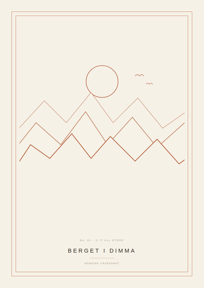 Posters Nordisk Linjekonst 3-pack — minimalistisk väggkonst att skriva ut (printbar PDF)