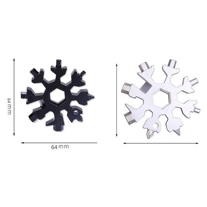 Clé à Six angles créative en forme de flocon de neige, Gadget Portable d'entretien de vélo