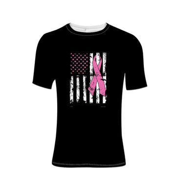 T-shirts pour hommes Tops Support de ruban rose