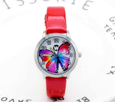 Montres pour enfants montre à Quartz pour écolières filles montre à Quartz mignon coloré cadran papillon montre étanche 