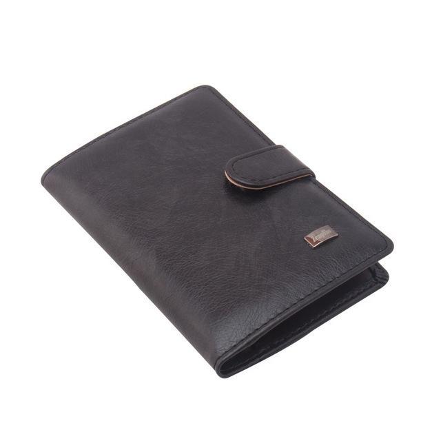 Portefeuille pour hommes en cuir PU avec couverture de passeport