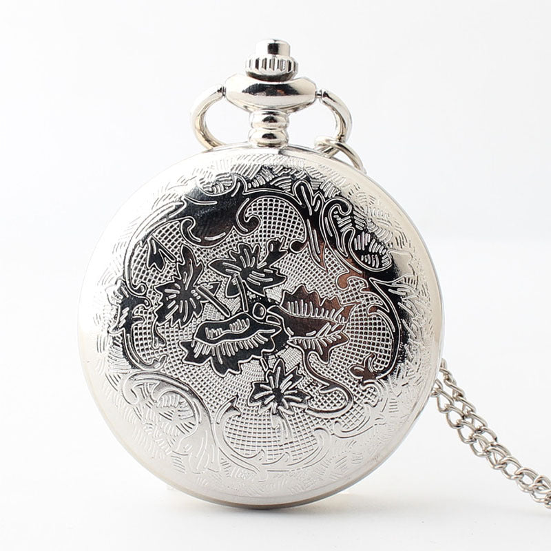 Montre de poche à pendentif à quartz, ciel étoilé, échelle romaine