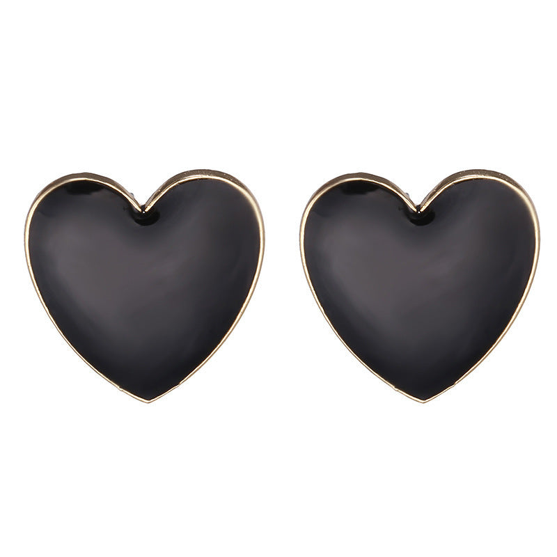 Heart Stud örhängen Trendiga smycken Statement Stud örhängen