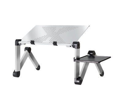 Laptopställ med justerbart, hopfällbart och ergonomiskt designstativ för bärbar dator, för ultrabook, netbook eller surfplatta med musmatta