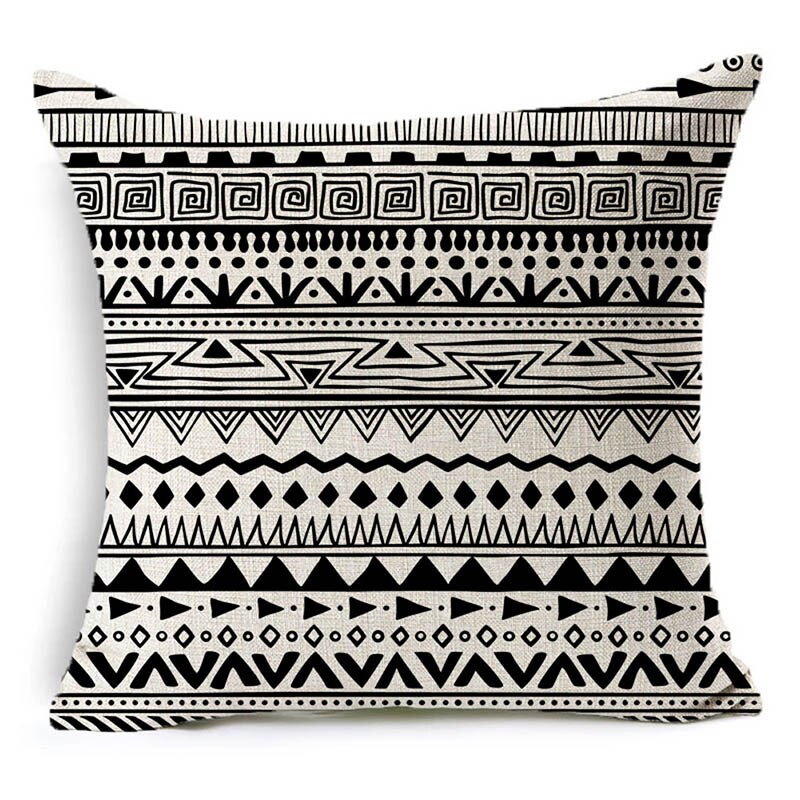 Letter black and white home pillowcase