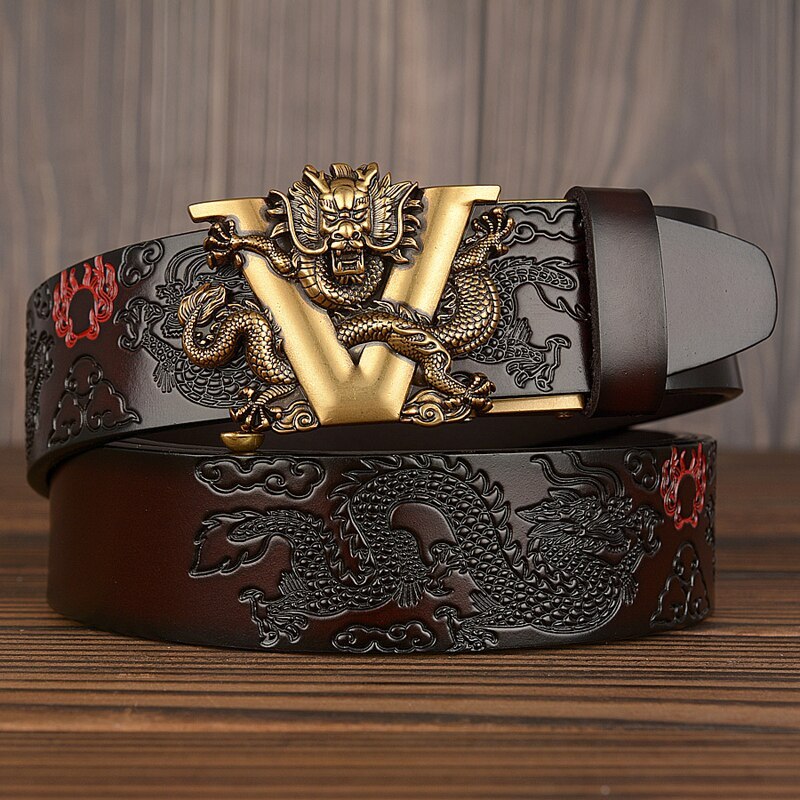 Automatic cowhide belt