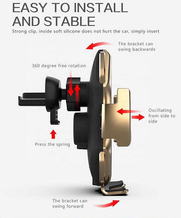 Chargeur de téléphone de voiture sans fil 10W