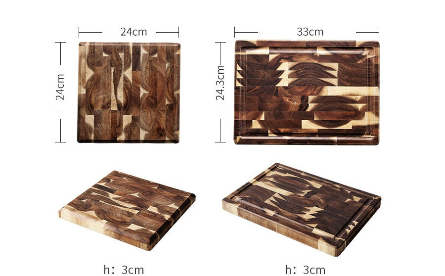 Planche à découper en bois massif de parquet de ménage de cuisine