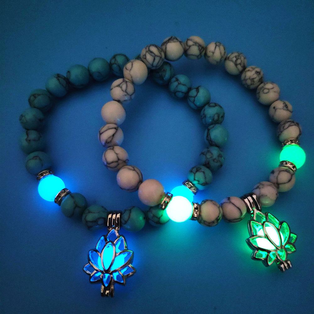 Brassard Energi Luminous Lotus Strand Pärla