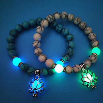 Energi Luminous Lotus Strand Pärla armbindel