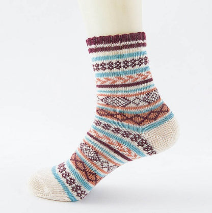 Winter Thick Warm Stripe Wool Socks