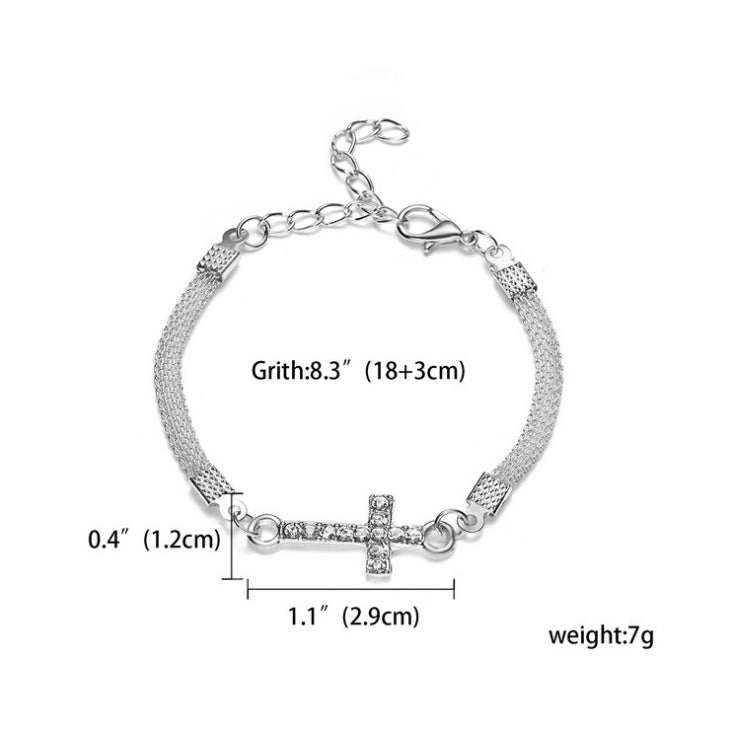 RINHOO 925 Smycken Silverfärgade Armband För Kvinnor Armband Mode Bröllopsbankett Armband &amp; Armringar Alla hjärtans dag Gåva