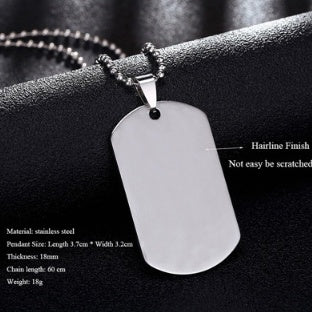 Collier pour hommes en acier inoxydable