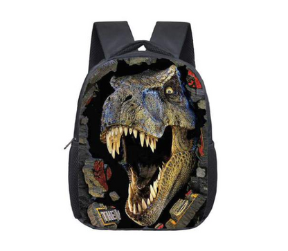 Sac à dos chaud dinosaure jurassique pour élèves du primaire et du secondaire sac de réduction de charge résistant à l'usure impression 3D une génération de ventes directes d'usine